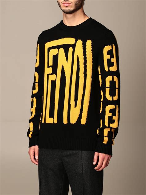 fendi mens black jumper